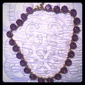 Iridescent purple necklace